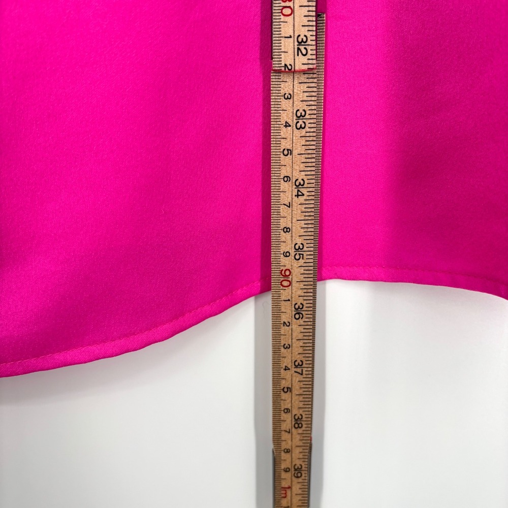 NWT Nicole Miller Hot Pink One Shoulder Bow Mini Dress Sz‎ 2 Cocktail Prom Hoco - Picture 12 of 12